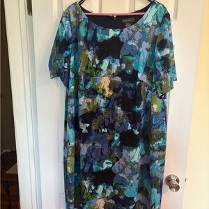 Jessica Howard Blue Graphic Dress